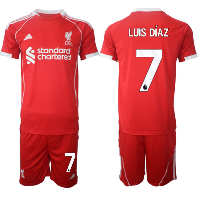 Men 2025-2026 Season Club Liverpool home red #7 Soccer Jersey